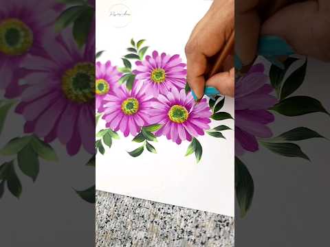 EASY Flower Painting For Beginners Acrylics shorts
