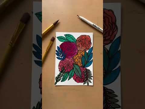 How to paint a flower Easy tutorial for beginners howtopaint easyart
