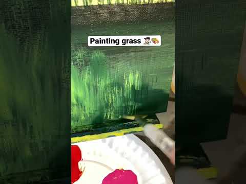 Beginner grass painting tips art painting howto beginner artist acrylicpainting