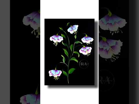 HOW To Paint Flowers Technique Acrylic Painting shorts