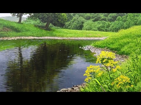 48 How To Paint Flowers in a Landscape  Oil Painting Tutorial
