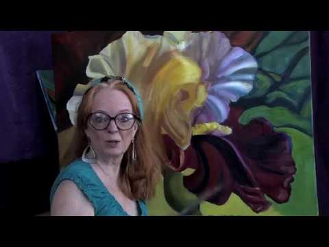 Painting Flowers How to  Glaze in Oils