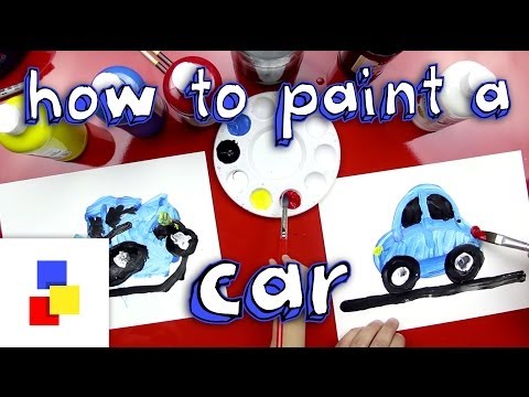 How To Paint A Car For Super Young Artists