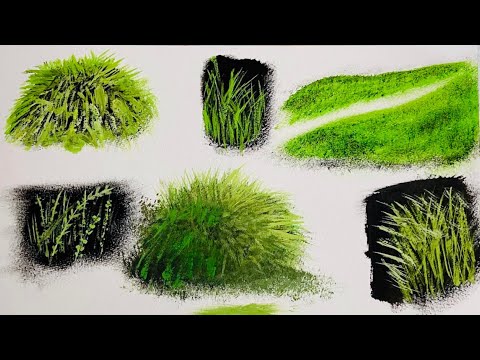 How To Paint Grass  How To Paint Green Grass  Learn To Paint With Yash