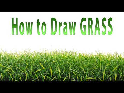 How to Draw GRASS  how to paint grass with acrylic