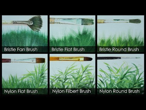 How to Paint Grasses Using Different Brushes by JM Lisondra
