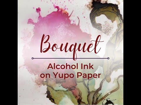 Bouquet  Alcohol Ink on Yupo Paper  shorts