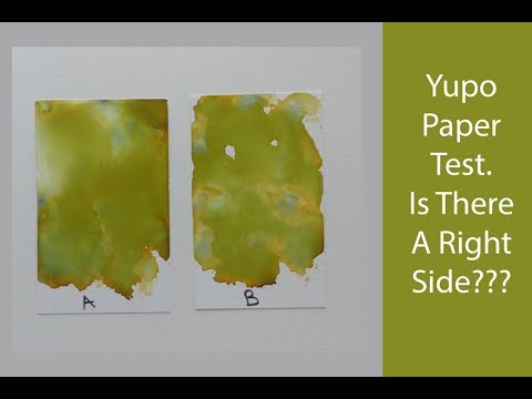 Is There A Correct Side to Yupo Paper  Yupo Paper Alcohol Ink Testing
