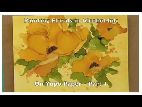 Painting in Alcohol Ink With Air on Yupo Paper by Legion Paper