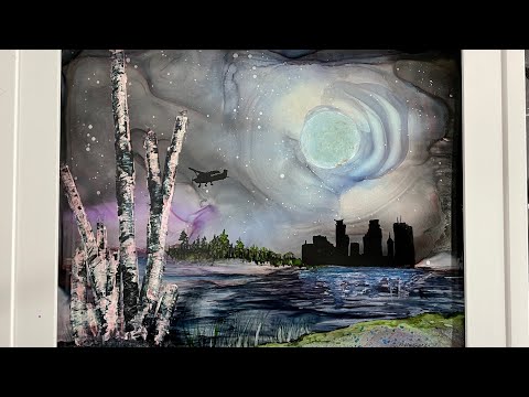 Alcohol ink tutorial on Yupo