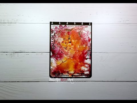 The 100 Project 32Alcohol Ink on Yupo with Foil