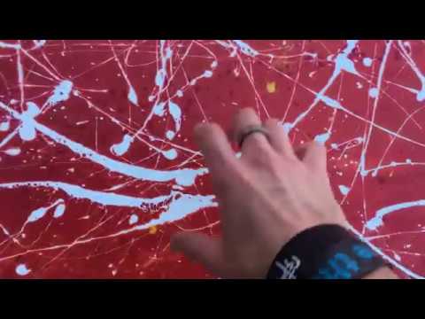 How to Make a Jackson Pollock Painting  Pollack Inspired Abstract Art