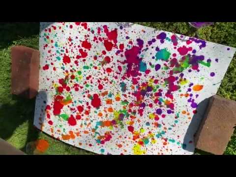 Creating a Splatter Painting like Jackson Pollock