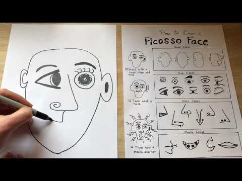 Art Lessons Online How to Draw a Picasso Face K5