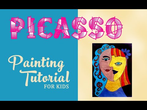 Picasso painting tutorial  How to paint like Picasso  cubism for kids