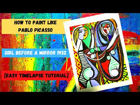 How To Paint Like Pablo Picasso 39Girl Before A Mirror 193239