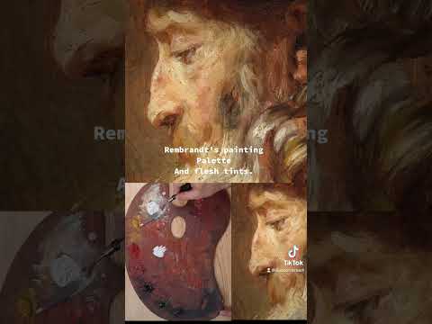 Rembrandts color palette rembrandt colorpalettes paintingtechnique