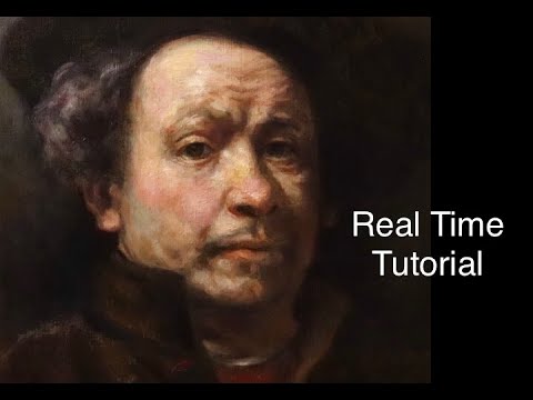Portrait Painting Tutorial  Rembrandt SelfPortrait Demonstration
