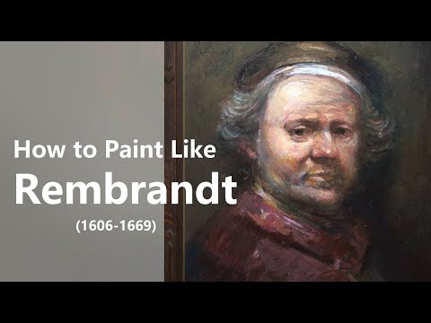 How to Paint Like Rembrandt  Portrait Painting Techniques  Acrylic