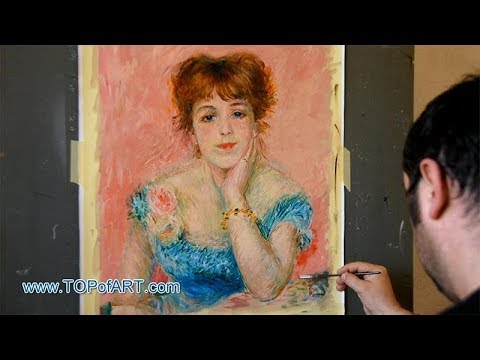 Bust of Jeanne Samary  Renoir  Art Reproduction Oil Painting