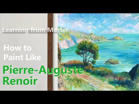 How to Paint Like Pierre  Auguste Renoir  Impressionist Seascape  Acrylic