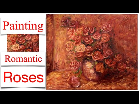 How to Paint Renoir Style Roses in Oils  Demonstration