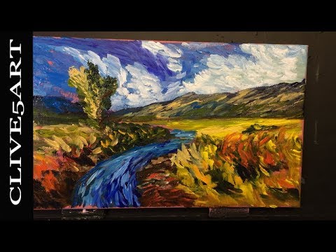 Painting like Van Gogh Acrylic painting for beginners clive5art