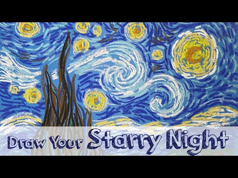 Paint Like Van Gogh  Paint Simply a Starry Night   Fun Art for Kids