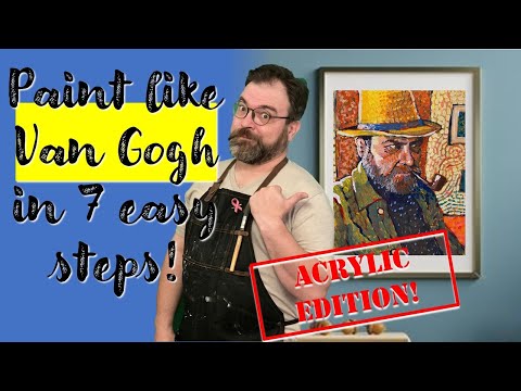 Paint like Van Gogh in 7 easy steps Acrylic version