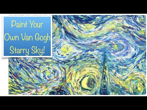 How To Paint Like Van Gogh  Starry Sky