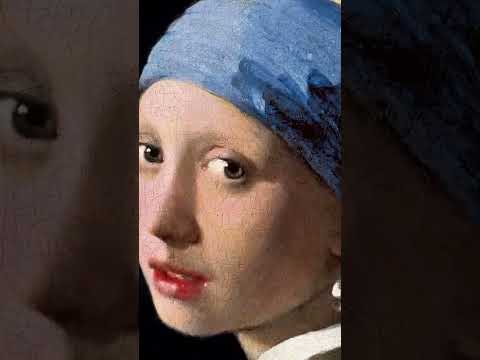 Girl with a Pearl Earring 1665 by Jan Vermeer Van Delft details