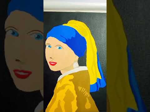 Recreation of 39Girl with a Pearl earring by Johannes Vermeer39  Siddhi Gandhi  shorts