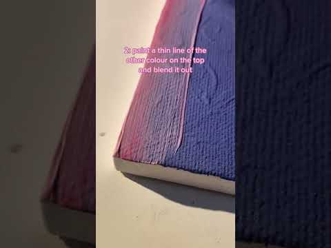 how to paint an easy ombre sunset background for beginners  acrylic painting tutorial