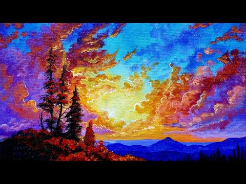 That Sunset You Loved Here39s How to Paint It  Acrylic Paint Night at Home
