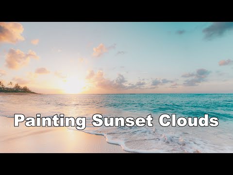 How to Paint a Sunset Clouds in Oil Painting Lessons Paint Along
