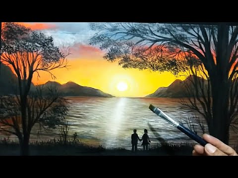 How to paint sunset together foreverOil PaintingTime LapseMA06