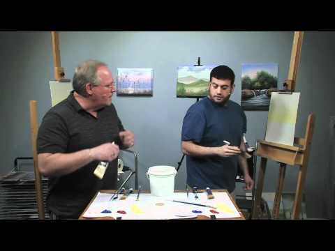 PaintAlong How to Paint a Sunset in Oils with Guest Mikey G Part 1