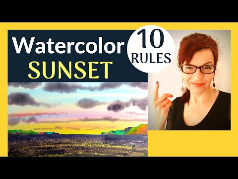 Watercolor Sunset 10 Simple Rules