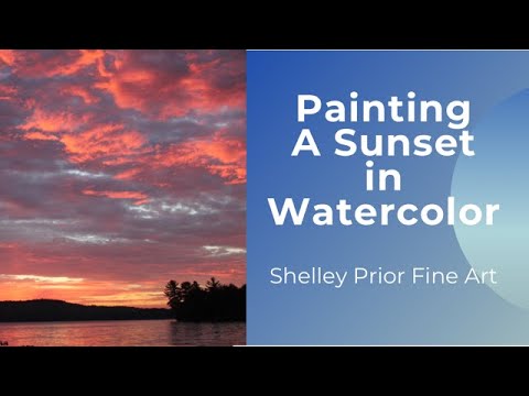 Painting a Sunset in Watercolor