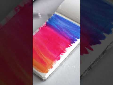 droplet to sunset painting  watercolor painting shorts