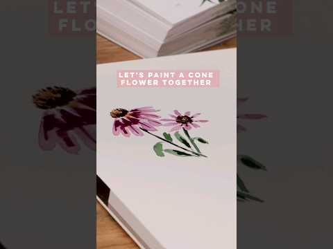 Let39s Paint a Echinacea Quick Watercolor Tutorial watercolor art painting tutorial howto
