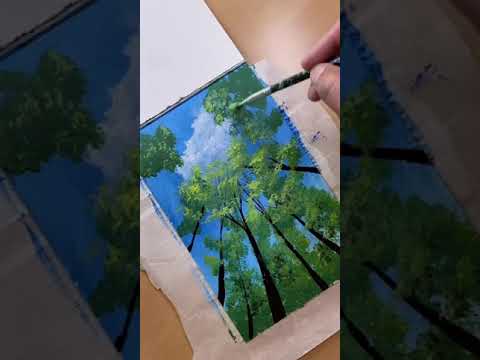 View from below  How to paint trees shorts