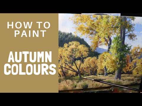 How to Paint AUTUMN COLOURS  Tips For Painting Trees and Leaves