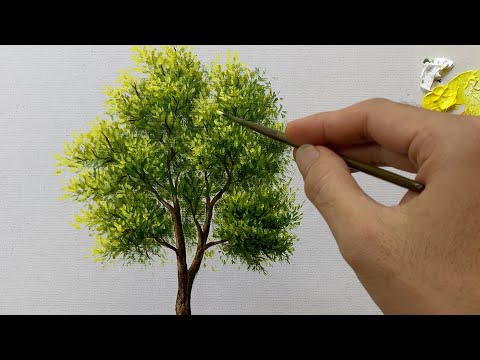 How to paint a simple tree