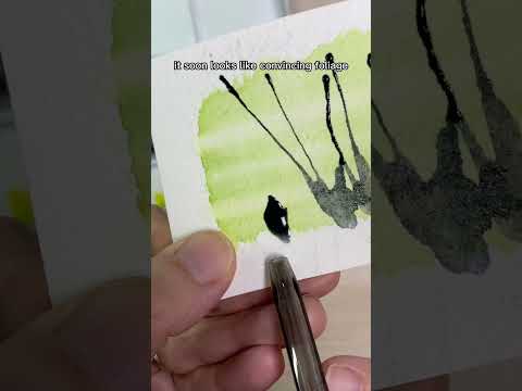 FUN Way to Paint TREES 30 Days of Watercolour Tips