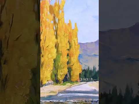 how to paint trees oilpainting paintingtutorial artwork PaintingWithSamir