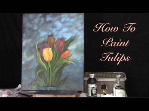 How To Paint Tulips In Oils  Easy Painting Tutorial  Paintwithmark