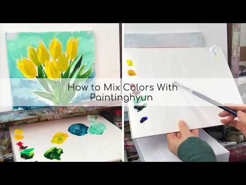 Paintinghyun How To Paint In Oil Painting  Tulip