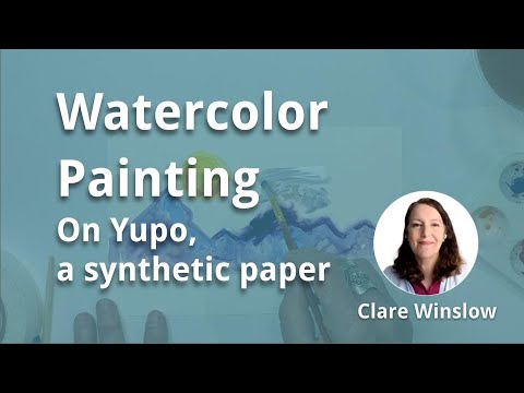 Watercolor Painting on Yupo a synthetic paper