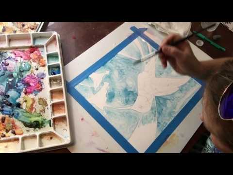 How to Start Watercolor Underpainting on Yupo By Marie Stonestreet Broyer  MRSDesign